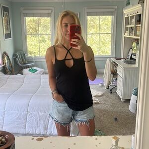 RVCA strappy black tank top